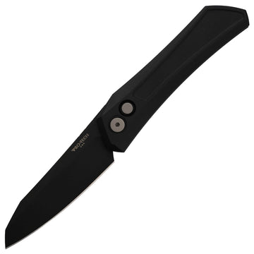 Pro-Tech Knives Oligarch Auto - Black Handle - Black DLC CPM-Magnacut Blade