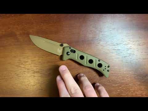 Benchmade Mini Adamas - CPM-Cruwear -  Plain FDE Blade - 273FE-2 - 0