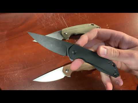 GiantMouse ACE Corta - Green Canvas Micarta Handle - M390 - 0