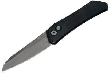 Pro-Tech Oligarch - Black Handle - Smoky Grey DLC MagnaCut Blade - PROTECH-DS121