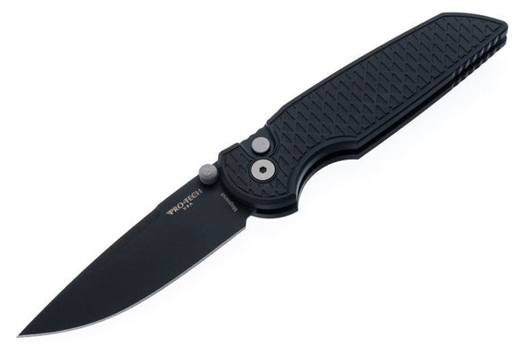Pro-Tech TR-3 Integrity - Black Relic Textured Handle - Black DLC MagnaCut Blade - INT1106 - SNK/WTO - Home Office