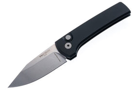 Pro-Tech Chaves Scapegoat - Black Aluminum Handle - Stonewashed MagnaMax Blade - RCS1101 - SNK/WTO - Home Office