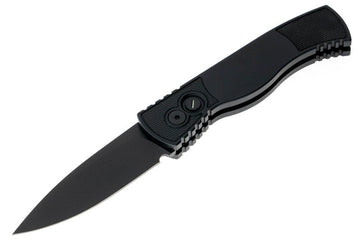 Pro-Tech TR-2 Operator - Black Handle - Black MagnaCut Blade -
