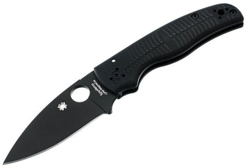 Spyderco Shaman Salt - Black G-10 Handle - Black MagnaCut Blade - C229GMCBKP