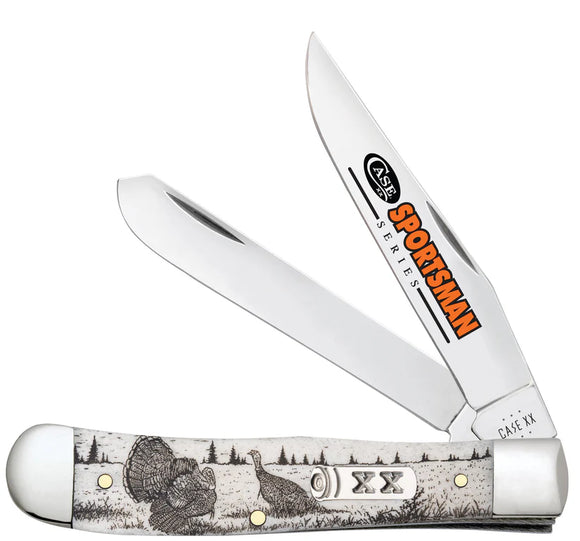 Case XX Sportsman Series Turkey Trapper - Natural Bone Handle - Tru-Sharp Steel - 81221 - SNK/WTO - Home Office