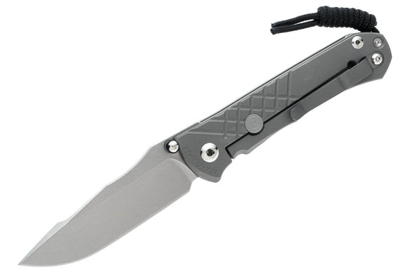 Chris Reeve Knives Umnumzaan - Left Handed Glass Blasted Handle - Drop Point - UMN-1013