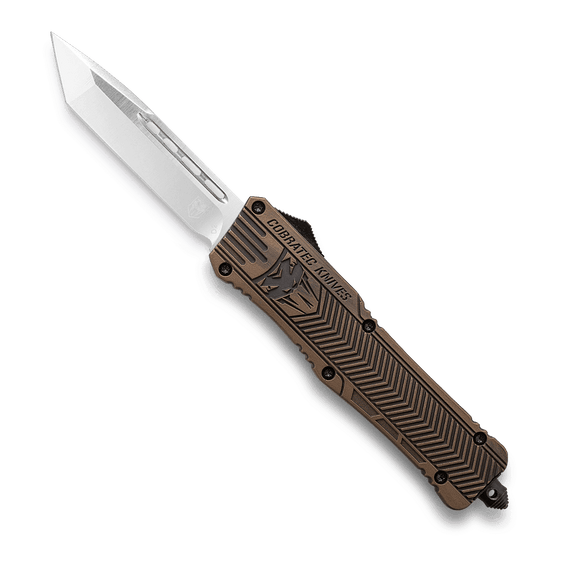CobraTec Large CTK-1 - Bronze Distressed Cerakote Aluminum - D2 Tanto Blade - LBDCTK-1LTNS - SNK/WTO - Home Office