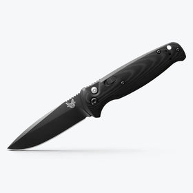 Benchmade CLA - Automatic - Black G10 Handle - Black Plain Edge Blade - 4300BK