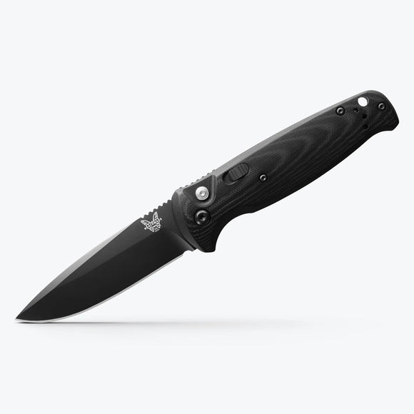 Benchmade CLA - Automatic - Black G10 Handle - Black Plain Edge Blade - 4300BK