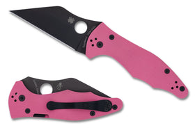 Spyderco Yojimbo 2 Sprint Run - Pink G10 - S30V Black Blade - C85GPNBKP2