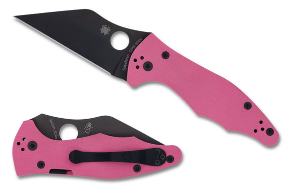 Spyderco Yojimbo 2 Sprint Run - Pink G10 - S30V Black Blade - C85GPNBKP2