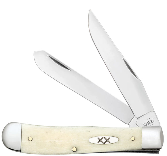 Case Trapper - Smooth Natural Bone - Tru-Sharp Steel - 13310