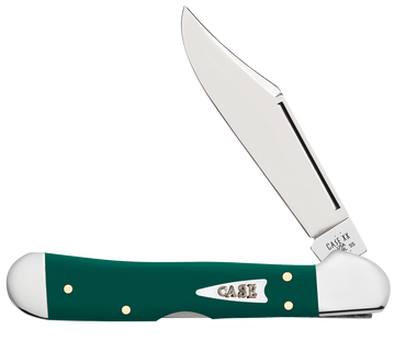 Case XX Mini Copperlock - Smooth Spruce Green Synthetic Handle - 64534