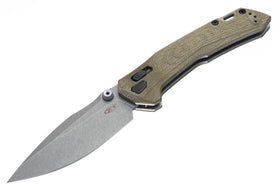 Zero Tolerance 0203GRM390 Factory Special Series - DuraLock - Olive Drab Micarta Handle - Working Finish M390 Blade