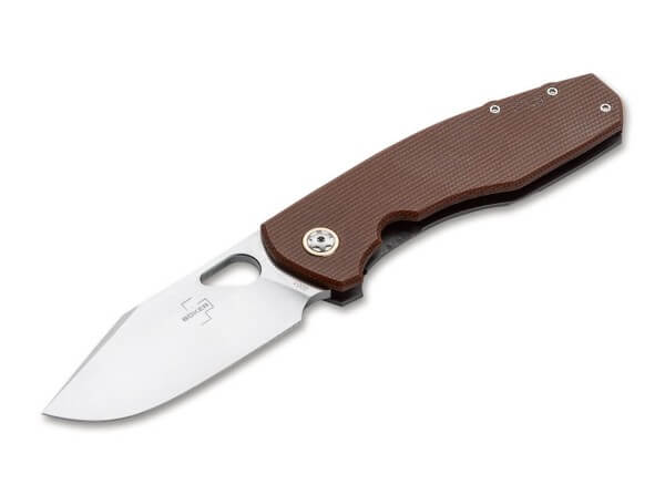 Boker Plus Vox - Frame Lock Knife - Brown Micarta - 01BO388