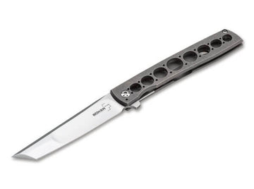 Boker Plus - Urban Trapper - Tanto Frame Lock Knife -  Grey - 01BO721