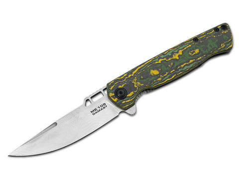 Boker ME 109 Damast - Damascus Blade - Toxic Storm Fat Carbon Scale - 01BO909DAM