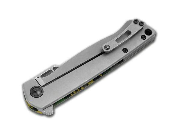 Boker ME 109 Damast - Damascus Blade - Toxic Storm Fat Carbon Scale - 01BO909DAM