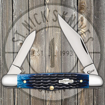 Case Half Whittler - Corn Cob Jig - Blue Bone - 02862