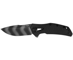 Zero Tolerance 0308BLKTS - Black G10 & Titanium Handle - Tiger Striped CPM-20CV