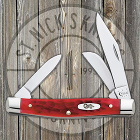 Case Medium Stockman - Dark Red Jigged Bone - 06981 - SNK/WTO - Home Office