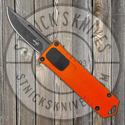 Boker Plus USB OTF - Orange Aluminum Handle - D2 Steel - Automatic - 06EX275SOI