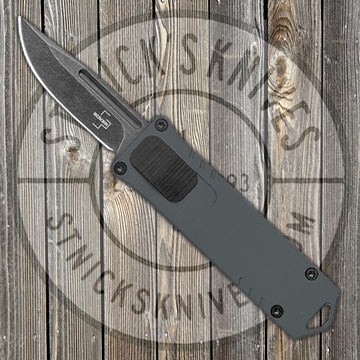 Boker Plus USB OTF - Grey Aluminum Handle - D2 Steel - Automatic - 06EX276S01