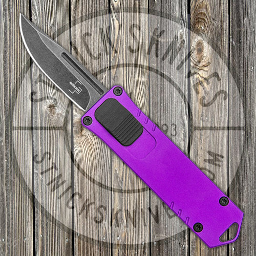 Boker Plus USB OTF - Purple Aluminum Handle - D2 Steel - Automatic - 06EX277SOI