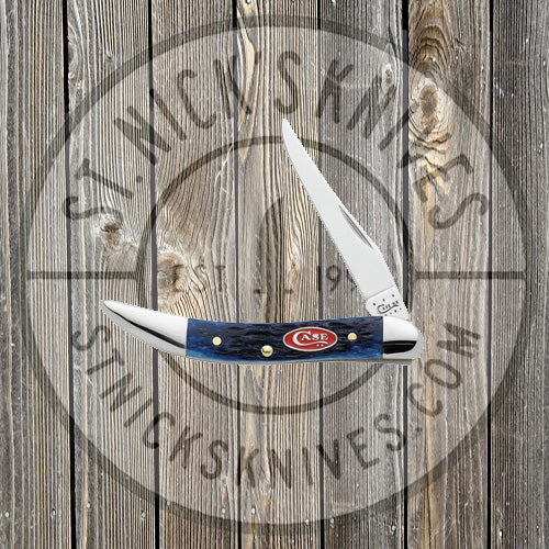 Case - Texas Toothpick Knife - Small - Navy Blue Bone - 07054 - SNK/WTO - Home Office