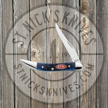Case - Texas Toothpick Knife - Small - Navy Blue Bone - 07054 - SNK/WTO - Home Office