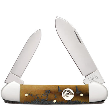 Case Canoe - Ducks Unlimited - Embellished Antique Bone - 07543