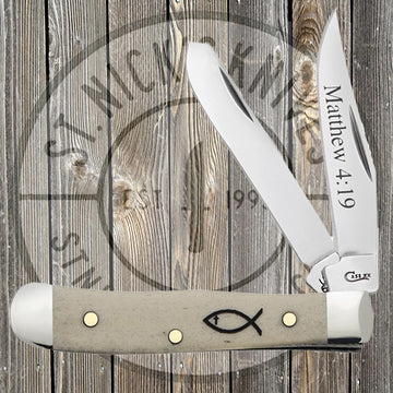 Case - Tiny Trapper - Matthew 4:19 - Natural Bone - 08849
