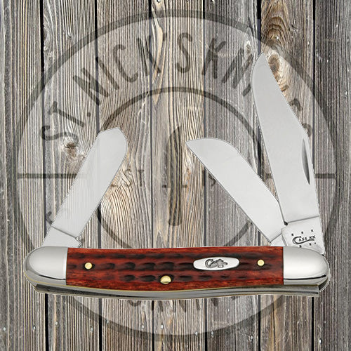 Case - Med Stockman - Pocket Worn - Old Red Bone - 10301