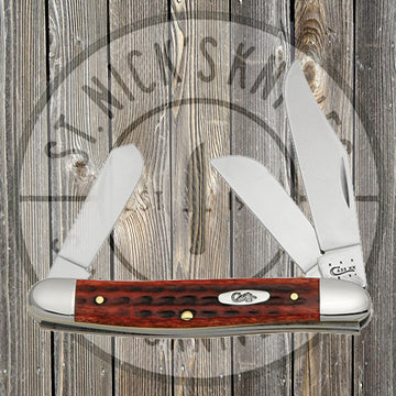 Case - Med Stockman - Pocket Worn - Old Red Bone - 10301