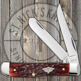 Case Mini Trapper - Cigar Box - Peach Seed Jig Walnut Bone - SHOT Show 2020 - 10439 - SNK/WTO - Home Office