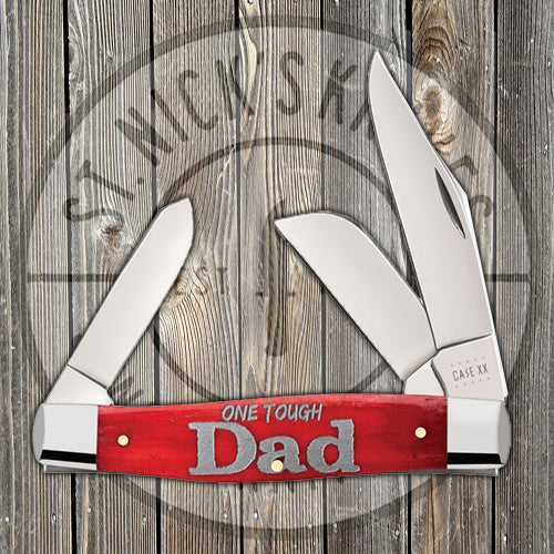 Case - Large Stockman - Gift Tin - Dark Red Bone - 10592