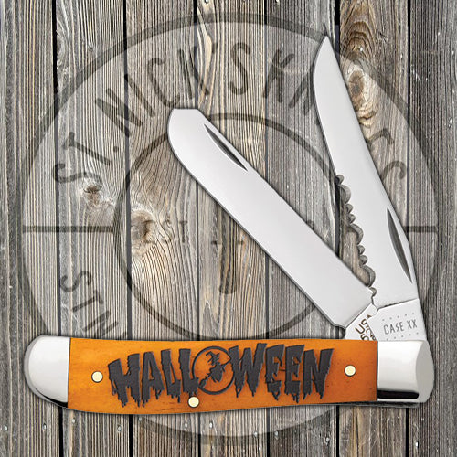 Case Mini Trapper - Gift Tin - Halloween - Persimmon Orange Bone - 10593