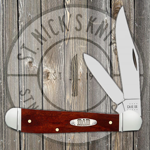 Case Copperhead - Smooth Chestnut Bone - "Dad" - Happy Father's Day - 10598