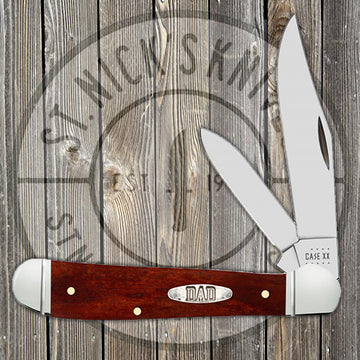 Case Copperhead - Smooth Chestnut Bone - "Dad" - Happy Father's Day - 10598