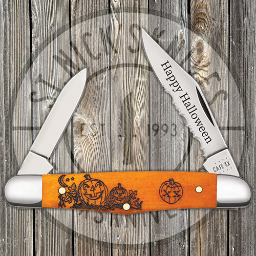 Case Half Whittler - Happy Halloween - Orange Bone - 10602