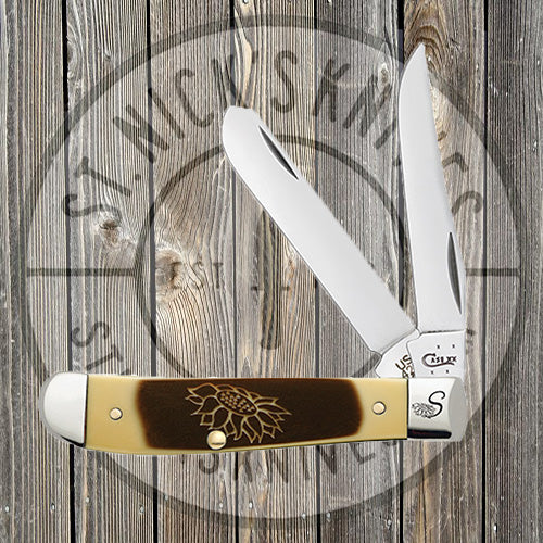 Case - Sunflower Brown Over Cream - Synthetic - Mini Trapper - 10825