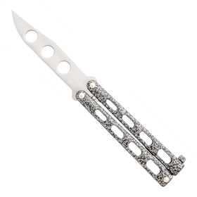 Bear & Son Silver Vein Trainer Butterfly Knife - 113TR