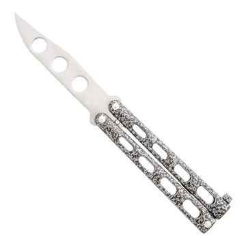 Bear & Son Silver Vein Trainer Butterfly Knife - 113TR