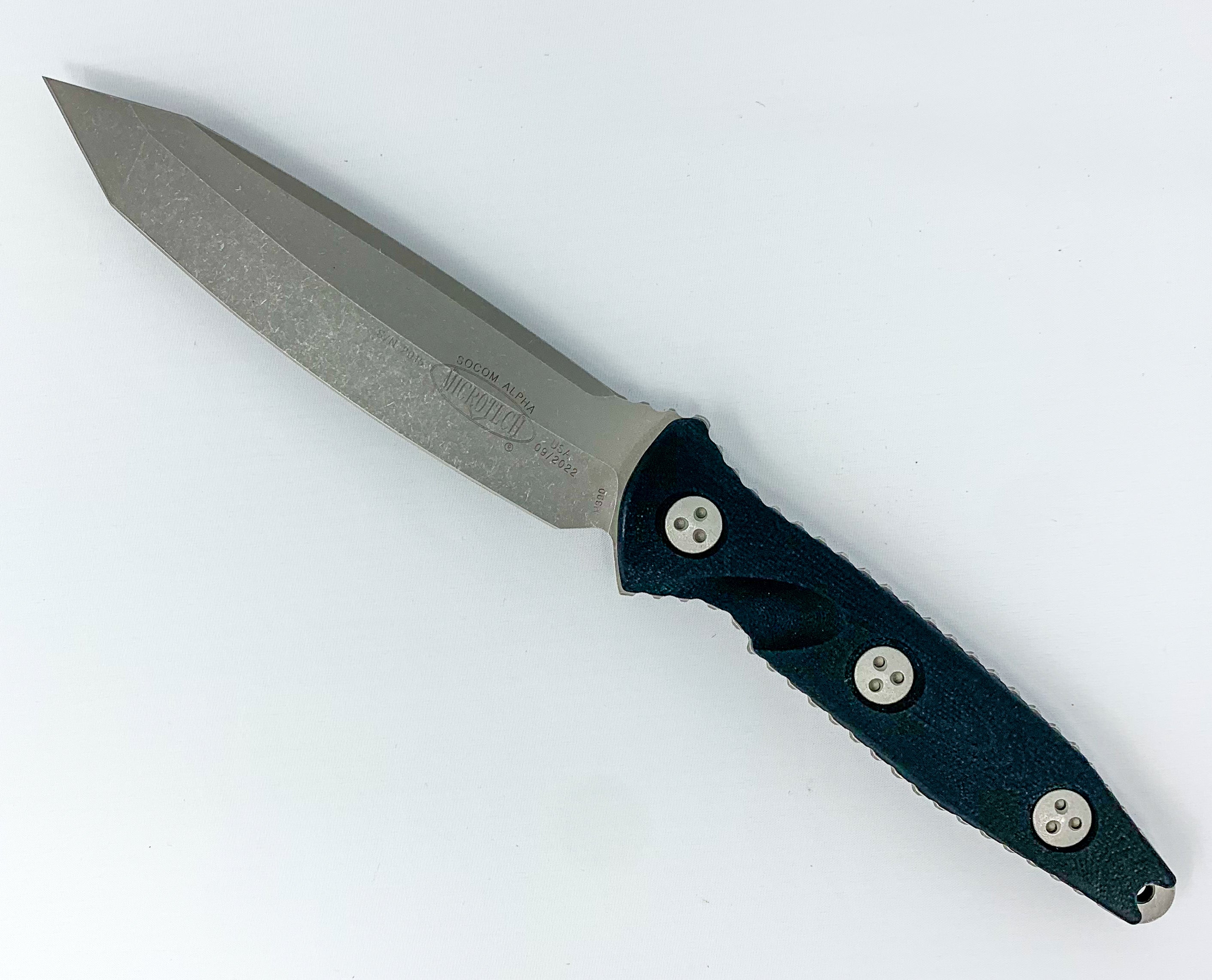 Microtech Socom Alpha - Tanto - Fixed Blade - Apocalyptic Finish - 114-10AP