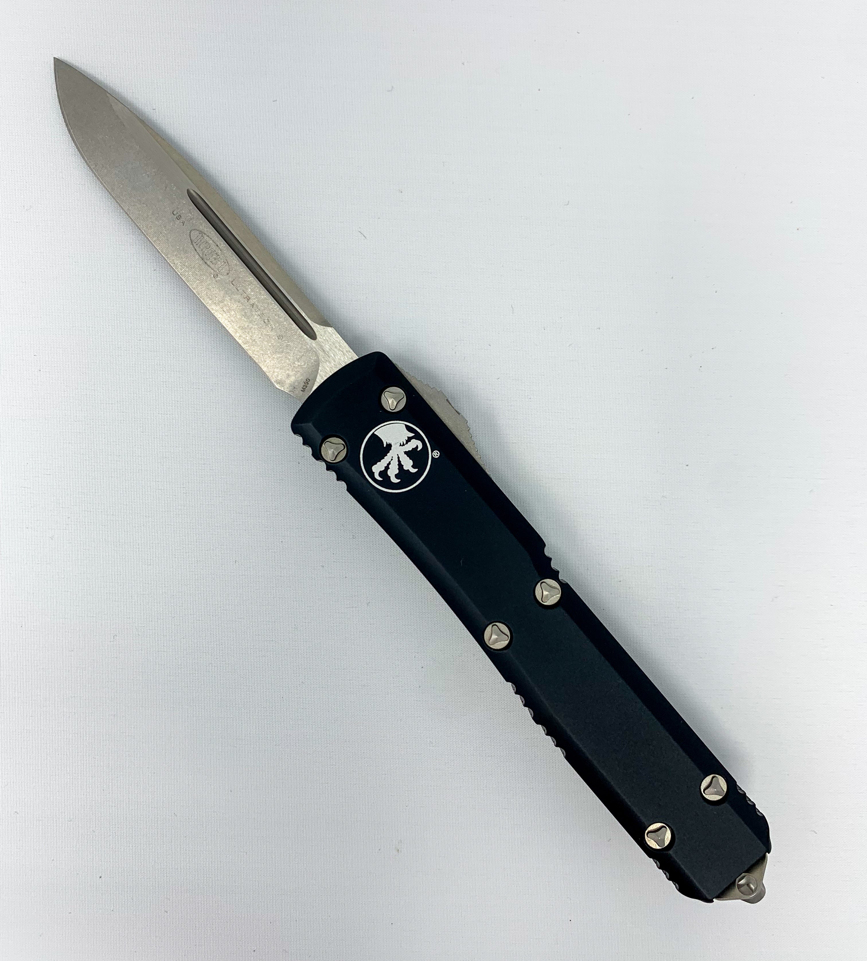Microtech Ultratech - Black Chassis - Stonewash Blade - 121-10