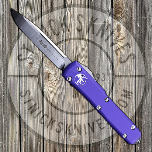 Microtech - Ultratech - Single Edge - Satin Standard - Purple Chassis - 121-4PU