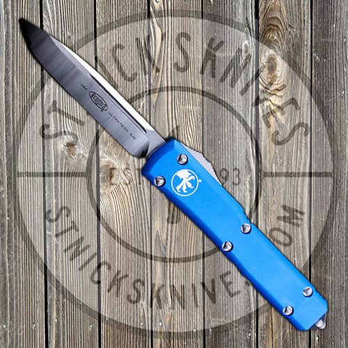 Microtech - Ultratech - Single Edge - Satin Standard - Blue Chassis - 121-4BL