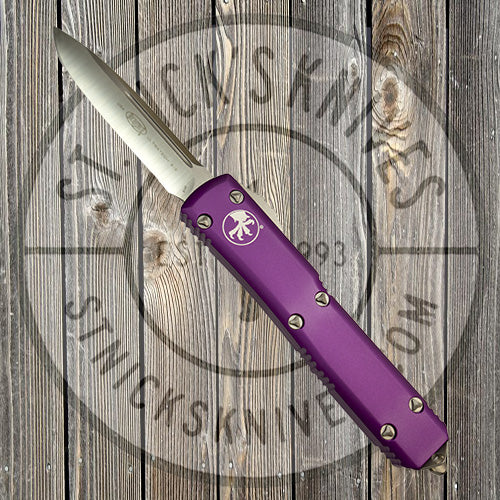 Microtech - Ultratech - Single Edge - Satin Standard - Violet Chassis - 121-4VI