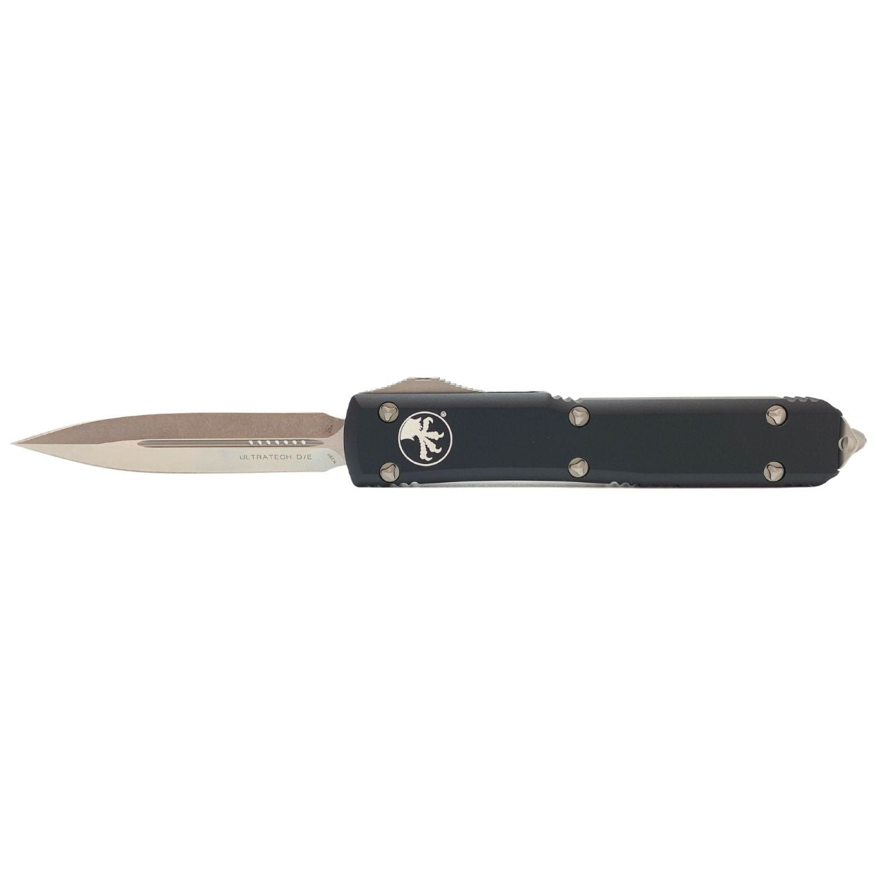 Microtech Ultratech - Black Chassis - Stonewash Blade - OTF - 122-10