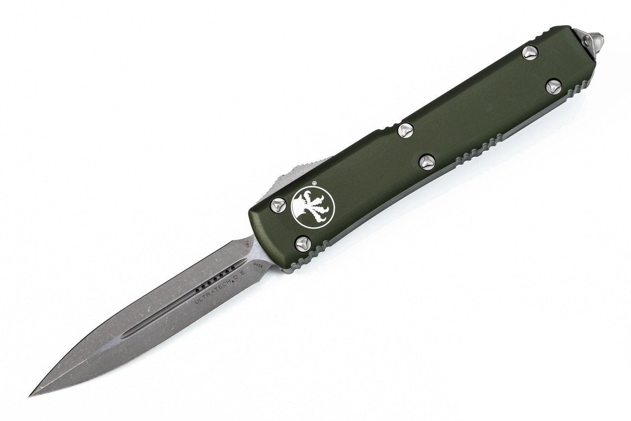 Microtech Ultratech - Apocalyptic D/E Blade - OD Green Chassis - 122-10APOD